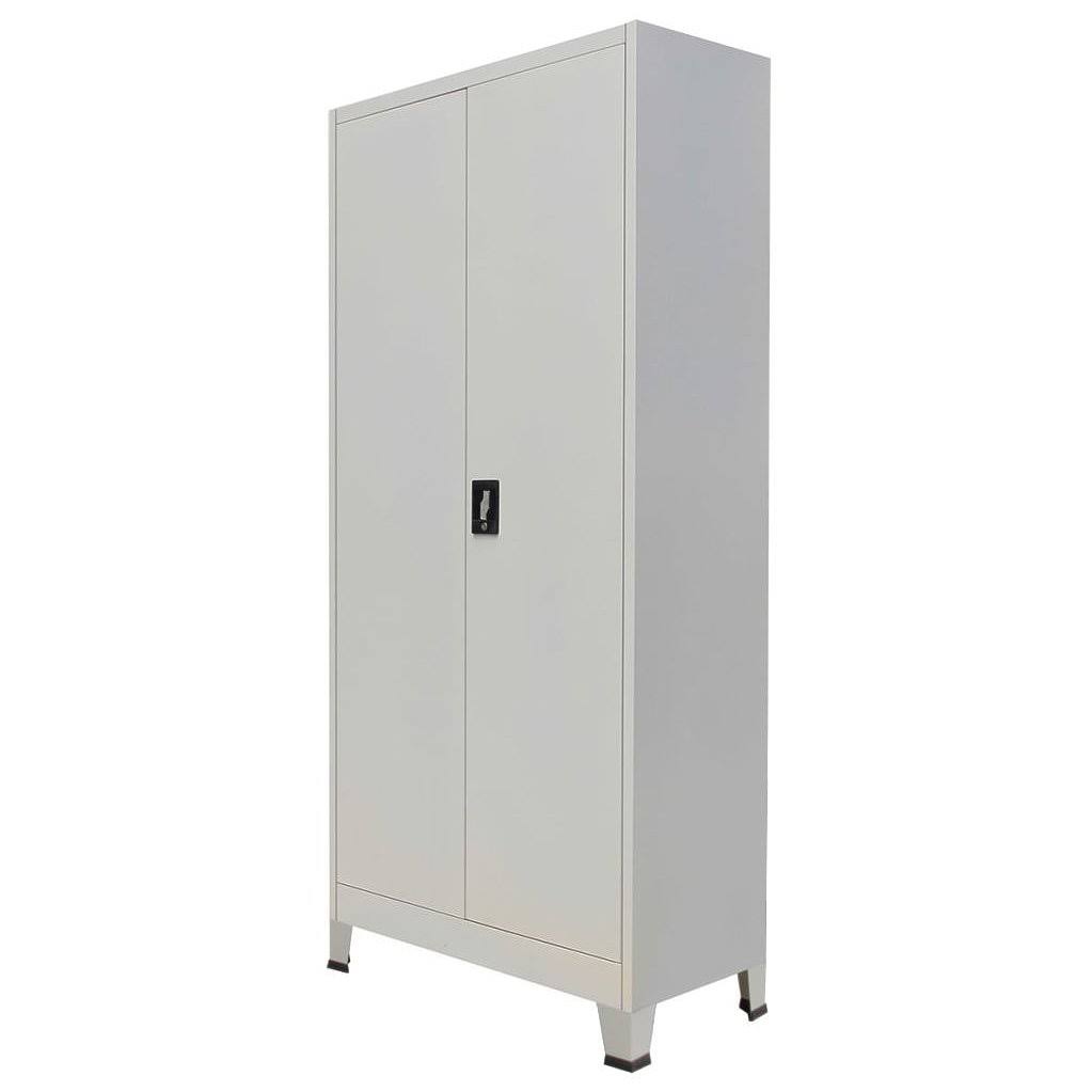 Gray Steel Locker Cabinet with 2 Doors U864