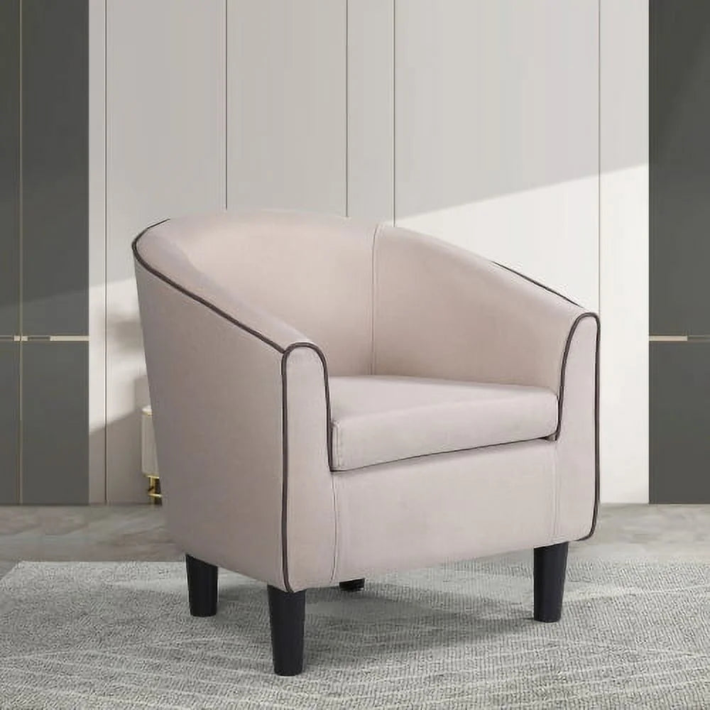 Beige Fabric Accent Chair N12297