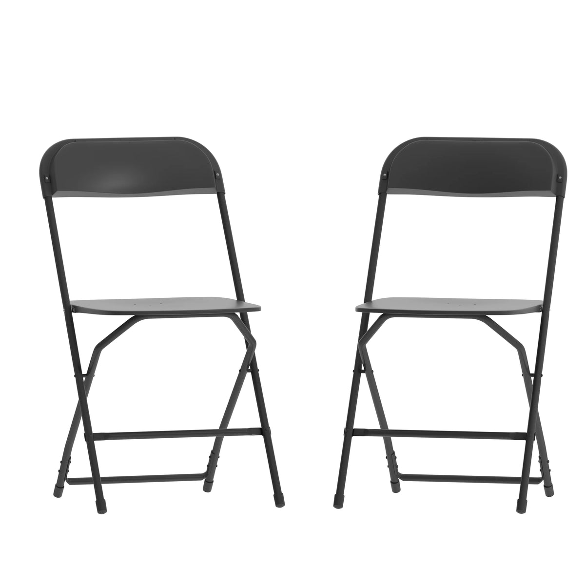 Black Plastic Folding Chair 2 Pack P692