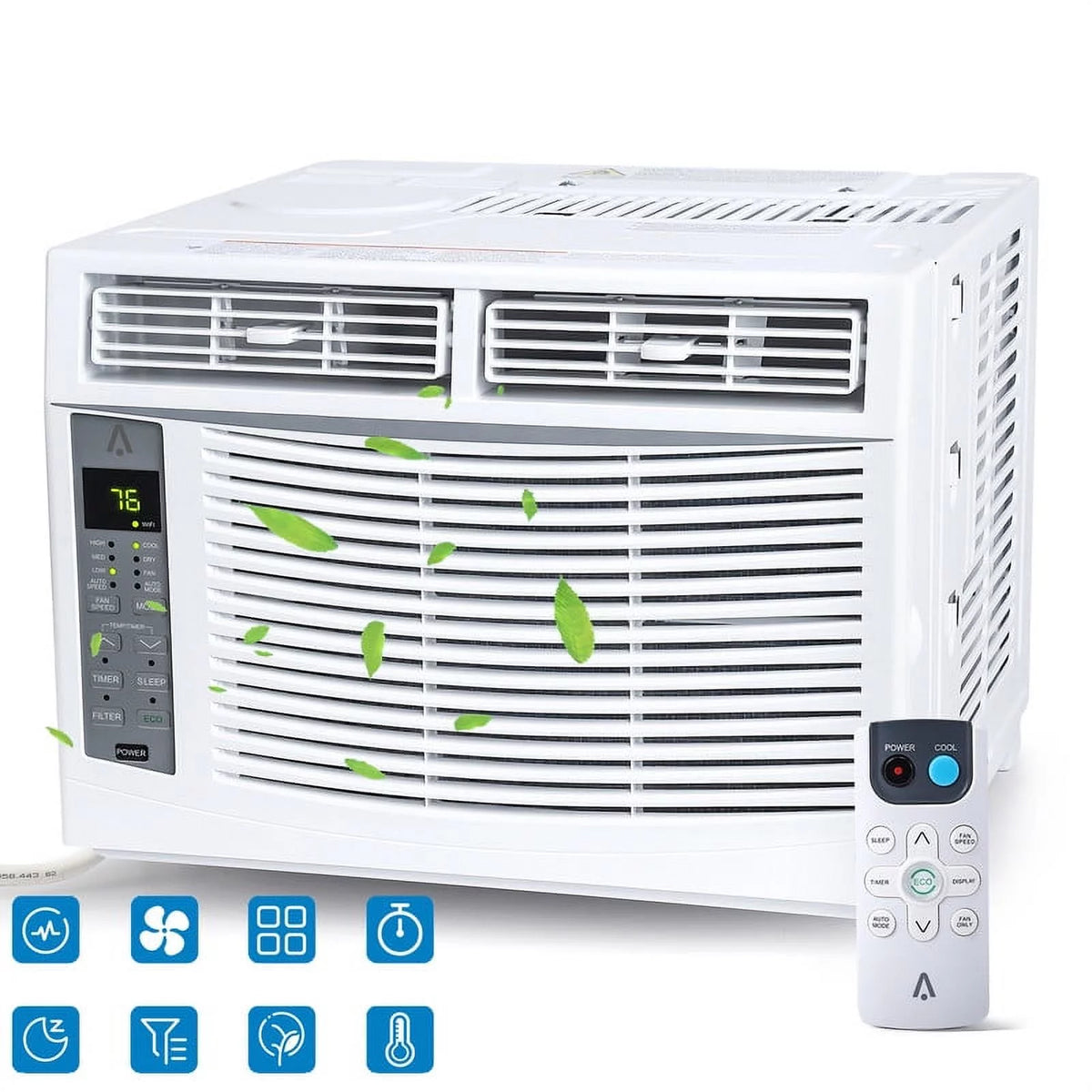 8,000 BTU Smart WiFi Window-Mounted Air Conditioner U633809