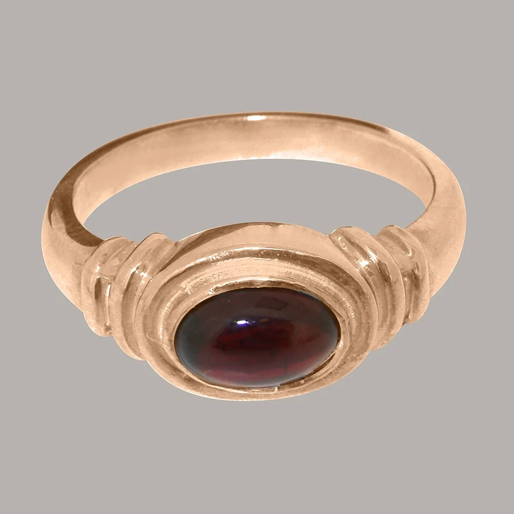 9k Rose Gold Garnet Engagement Ring N7090