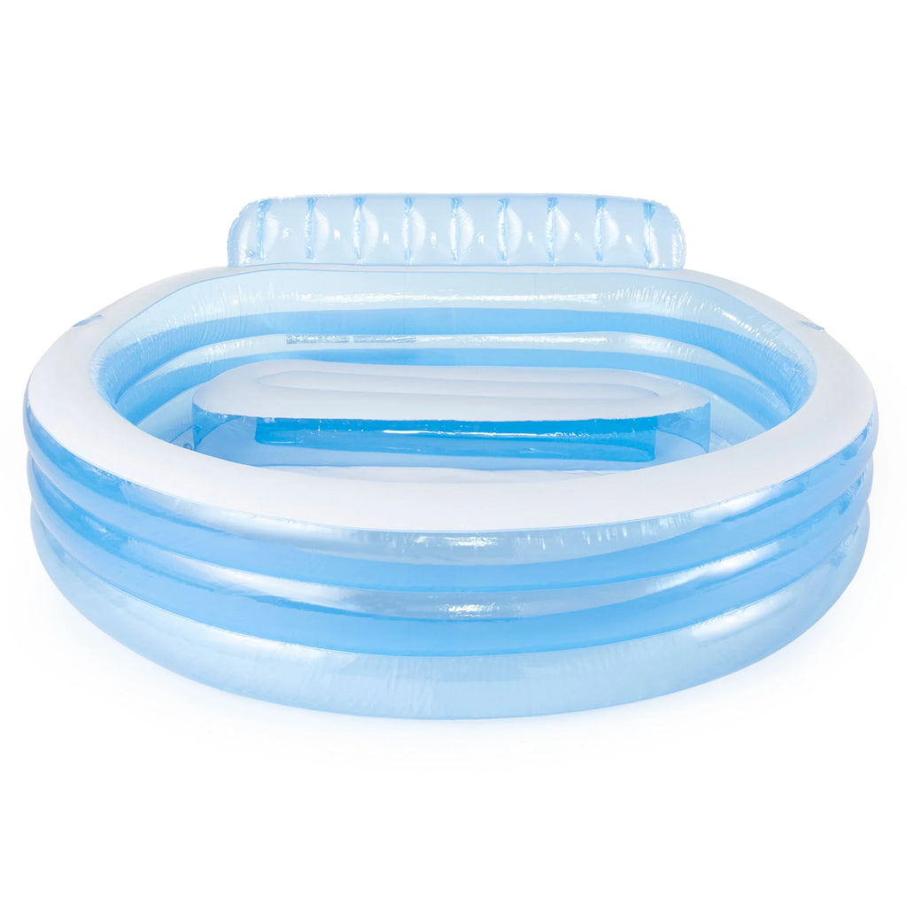 Round Inflatable Above Ground Pool with Seat and Backrest I918230
