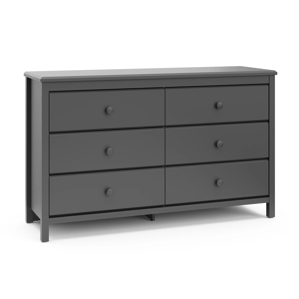 White 6 Drawer Kids Double Dresser L5203