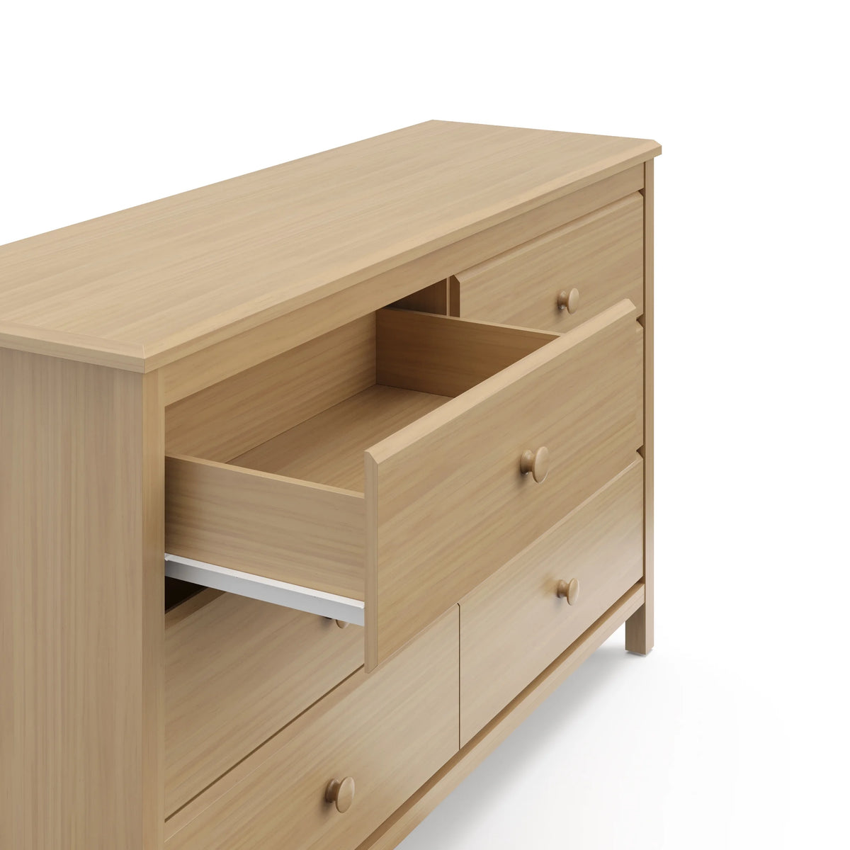 White 6 Drawer Kids Double Dresser L5203