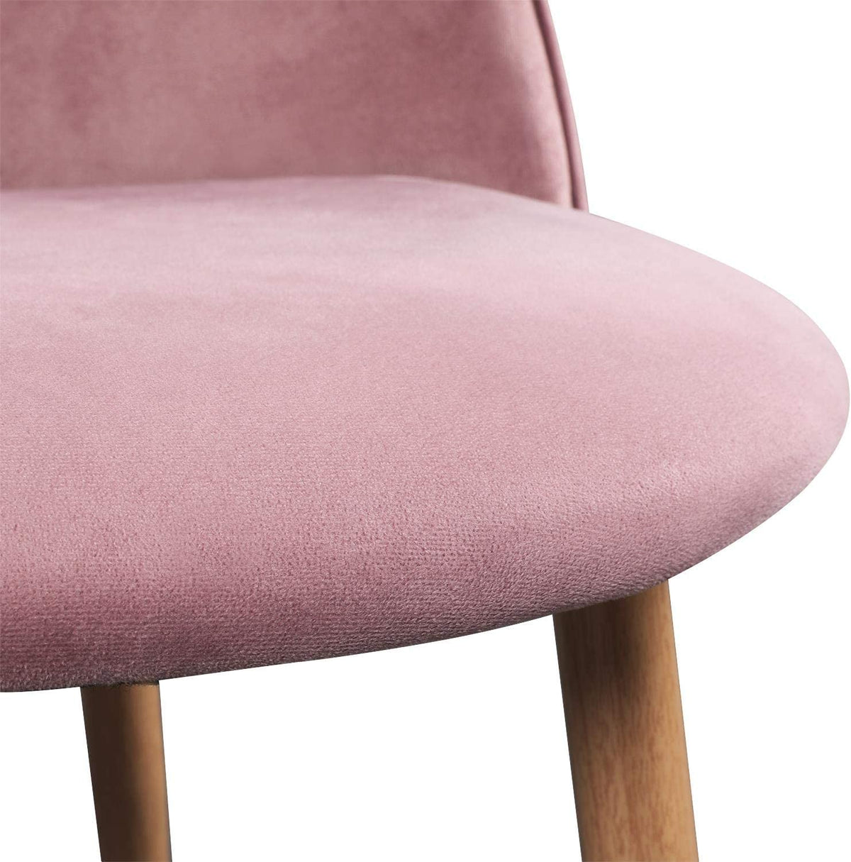 Pink Velvet Accent Chairs with Metal Legs, Set of 2 J313514