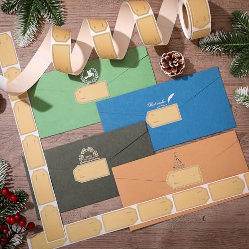 600 Pcs Natural Brown Kraft to and from Gift Tag Stickers R75634