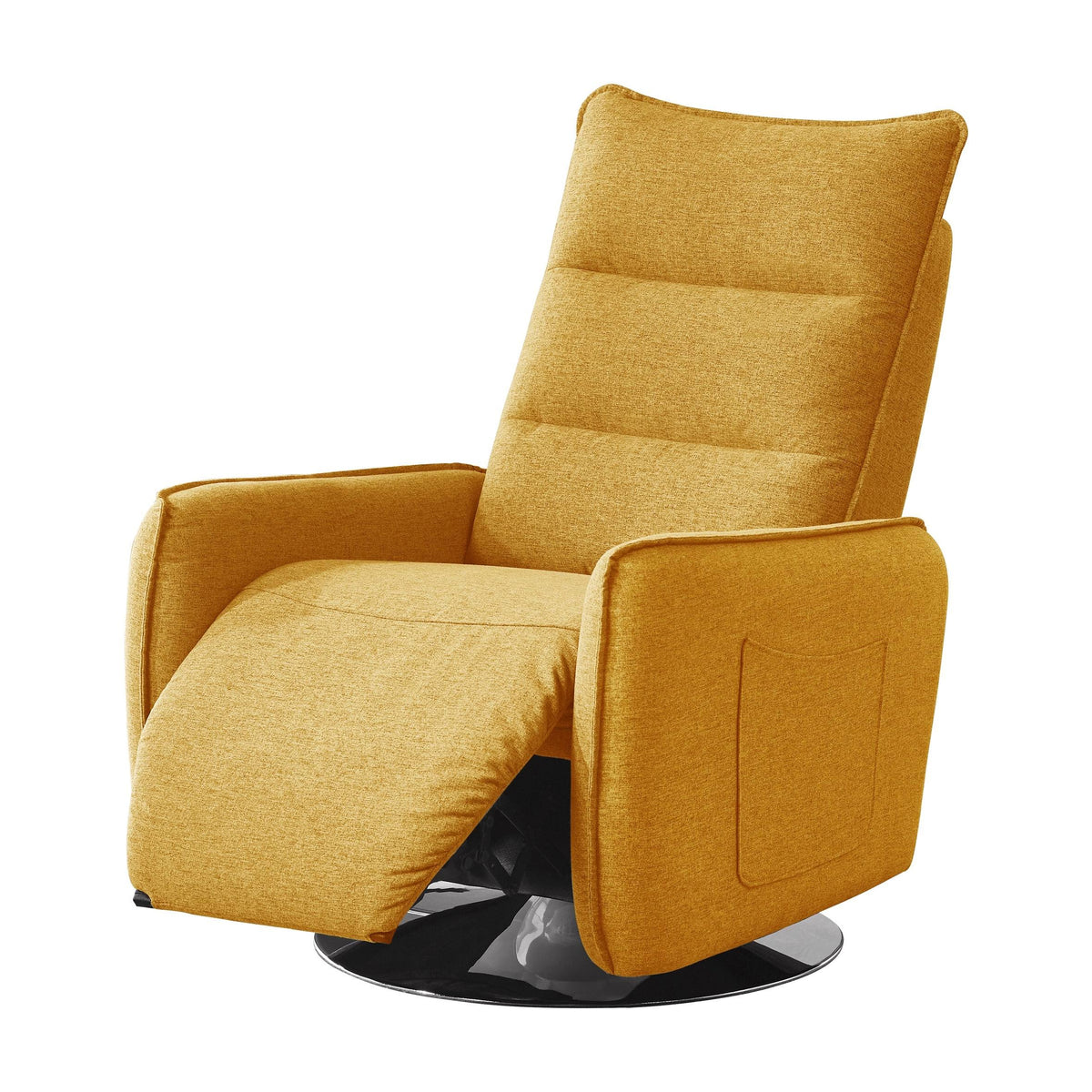 Yellow Swivel Reclining Lounge Chair V288250