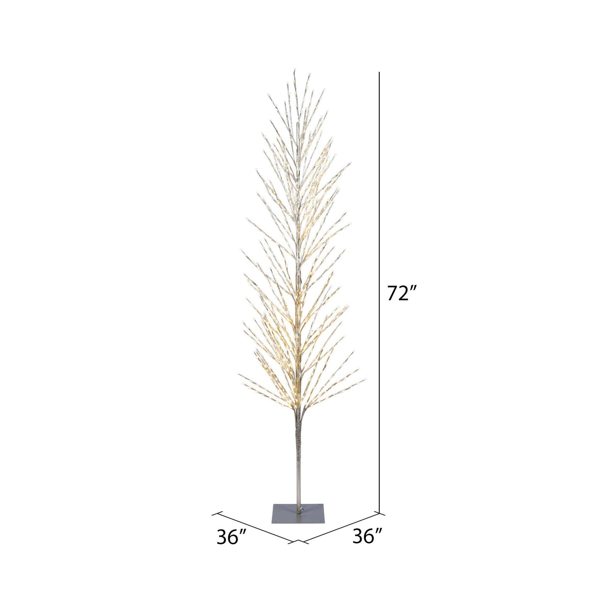 6 ft. LED Champagne Tree with Warm White Lights P3326