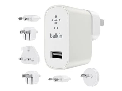 White Single USB Wall Charger with 6 Adapters O499215