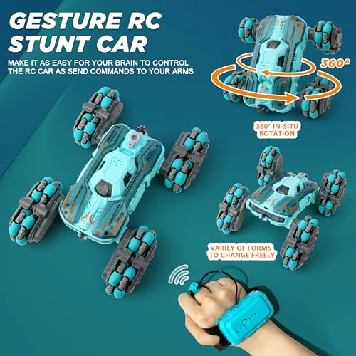 Gesture Sensing RC Stunt Car 360° Rotating 4WD Remote Control Car E370