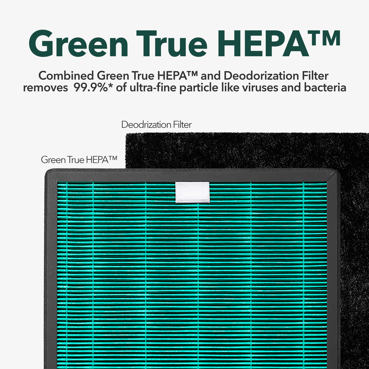 True HEPA Air Purifier with 214 sq. ft. Coverage in White E357