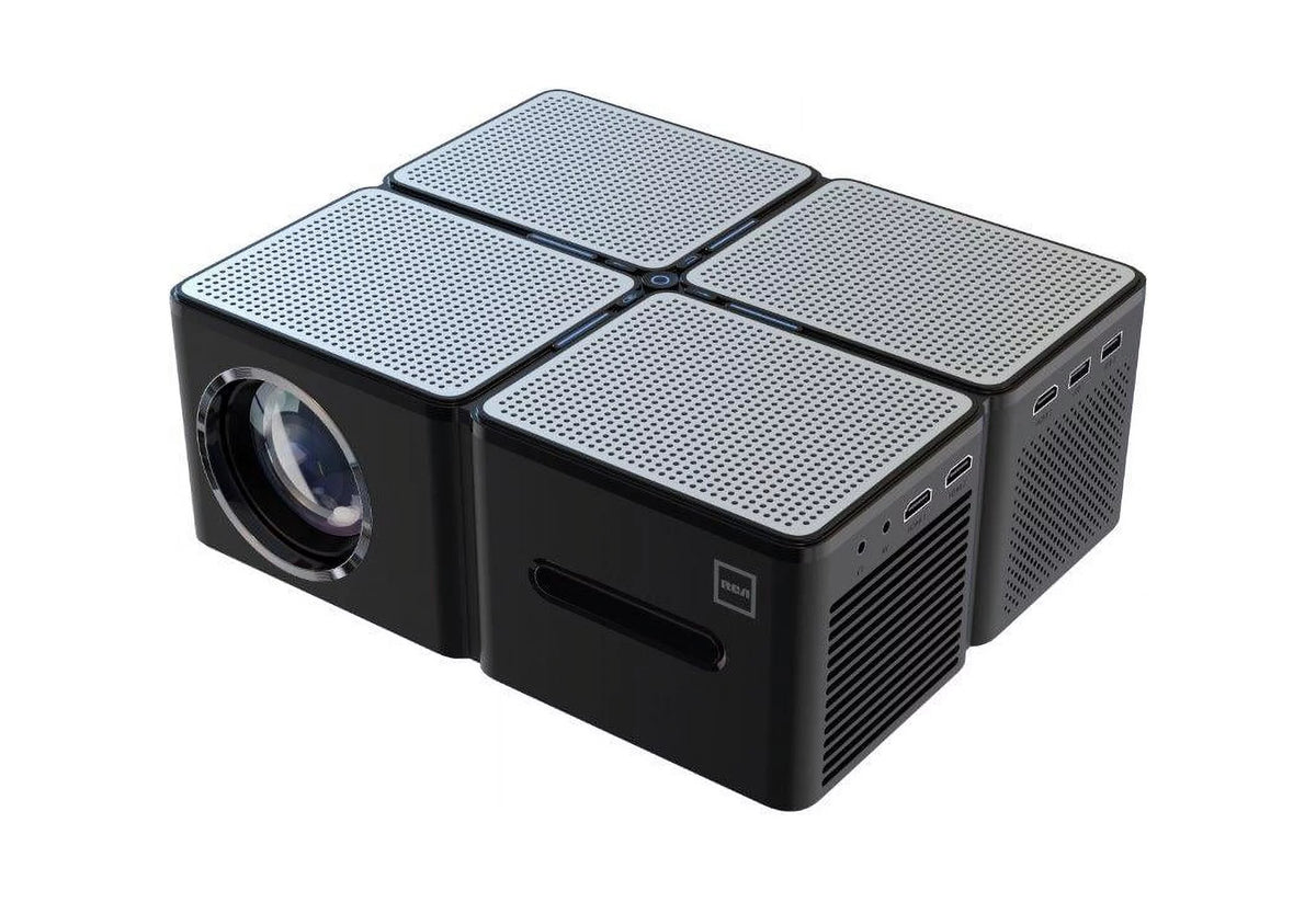 1080P 5 LCD Panel 450 ANSI Lumens Black Home Theater Projector B3557