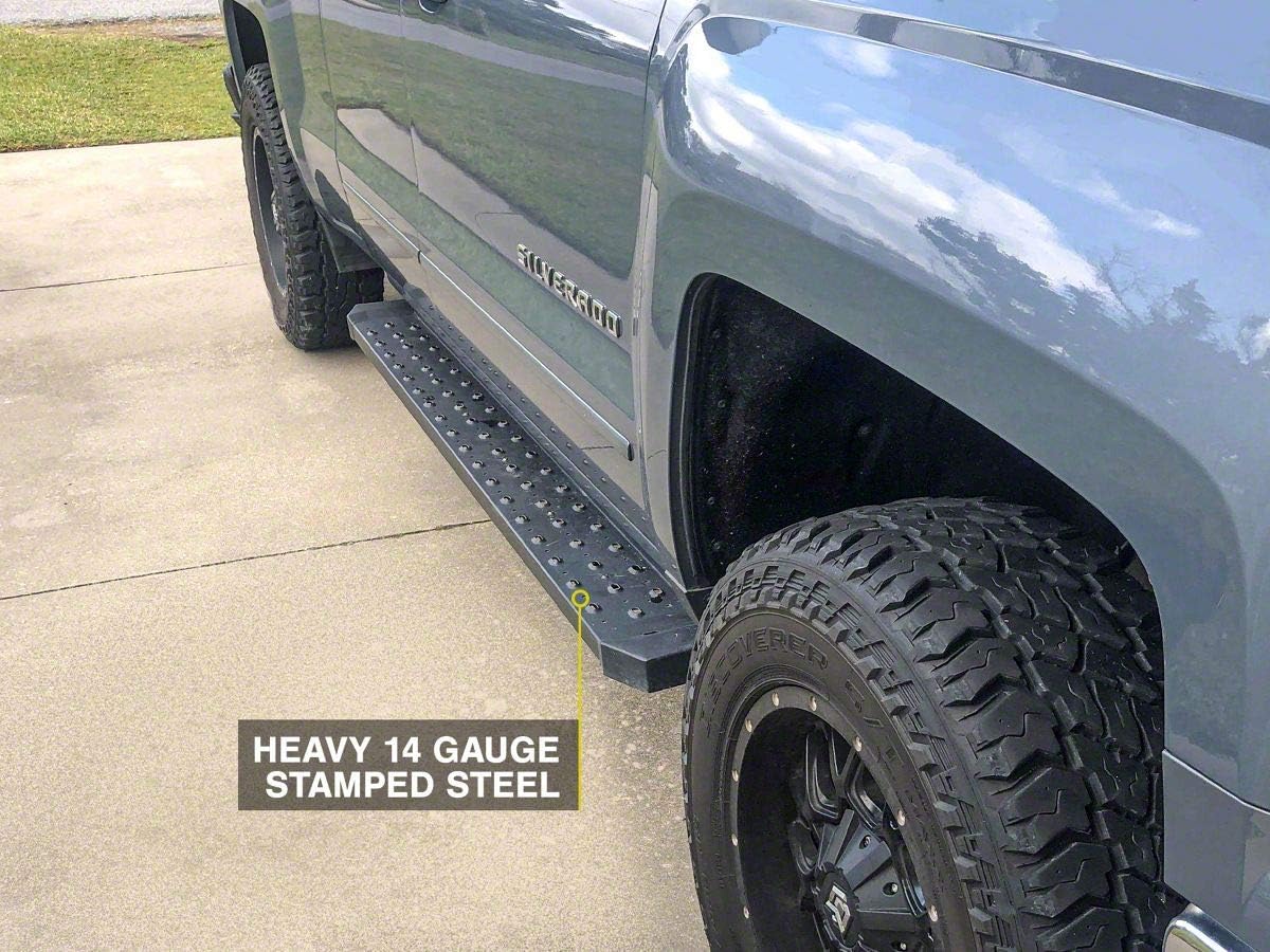 Textured Black Running Boards W373
