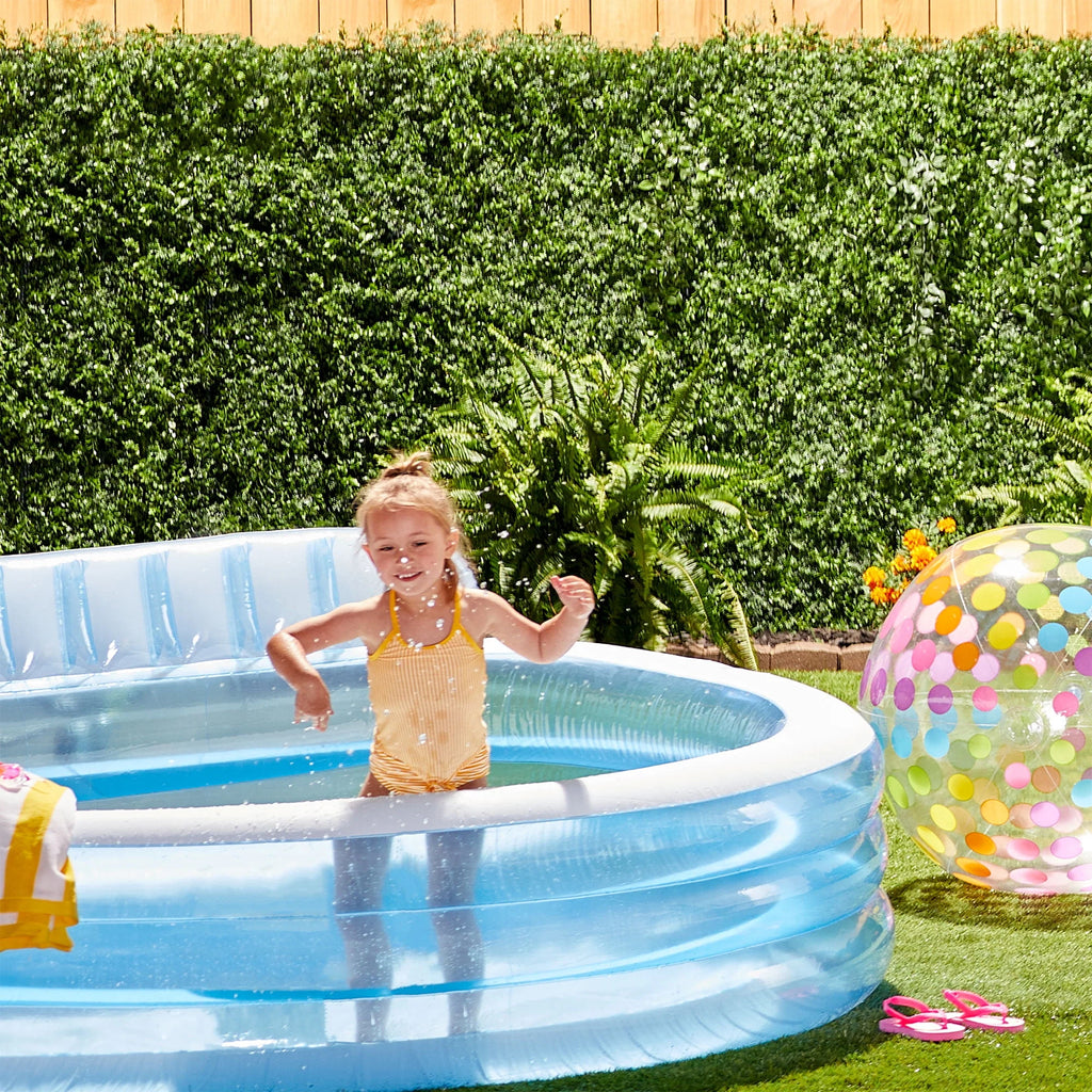 Round Inflatable Above Ground Pool with Seat and Backrest I918230