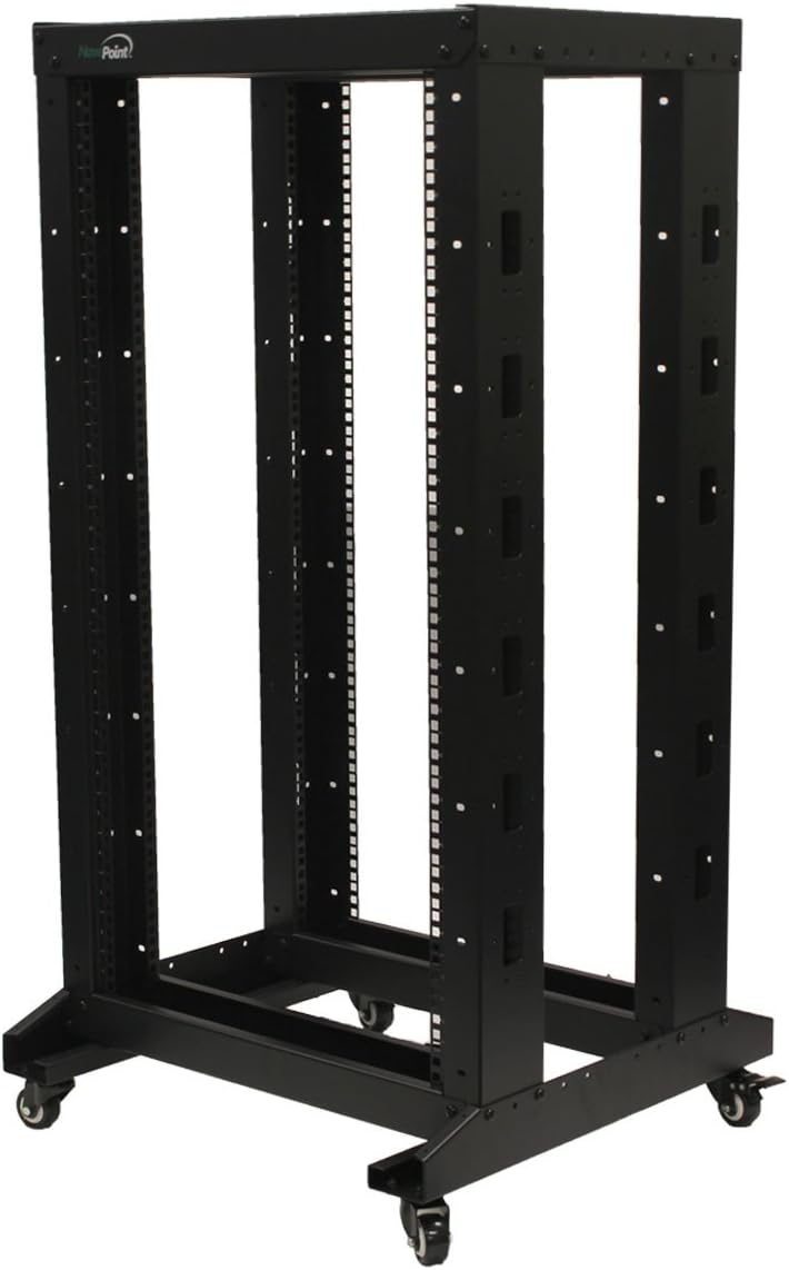 4ft Open Frame 19 Inch 22U 4-Post Server Rack with Casters Q834516