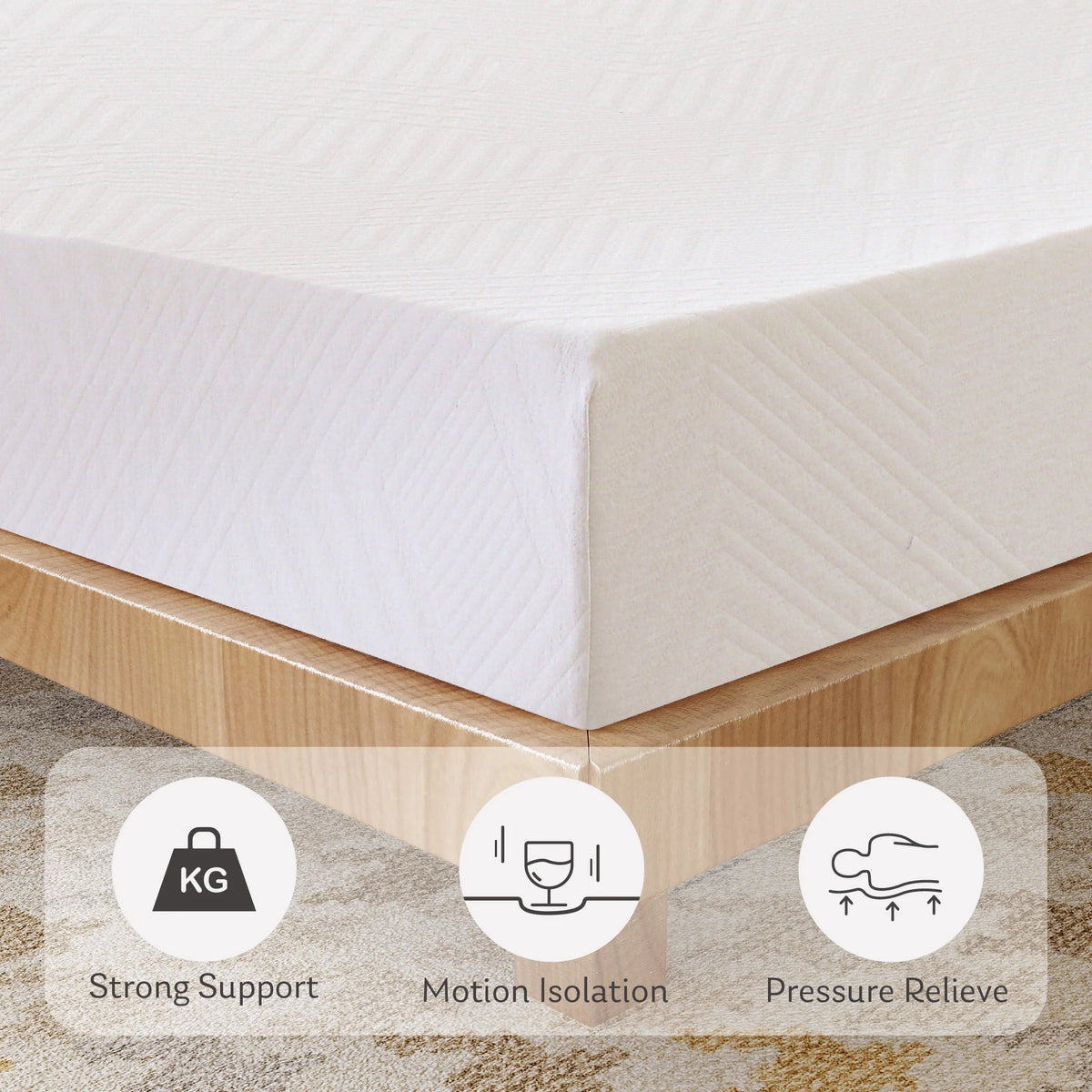 White Twin 6 inch Memory Foam Mattress Y86028