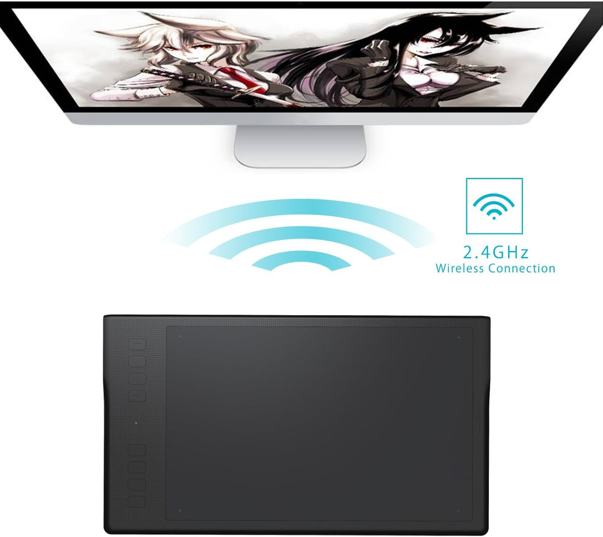 Wireless Graphic Drawing Tablet with 8192 Pressure Sensitivity, 11 x 6.87 inches X5273
