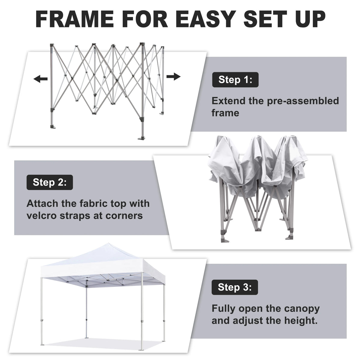 10x10 Pop Up Canopy Tent with Roller Bag A5597