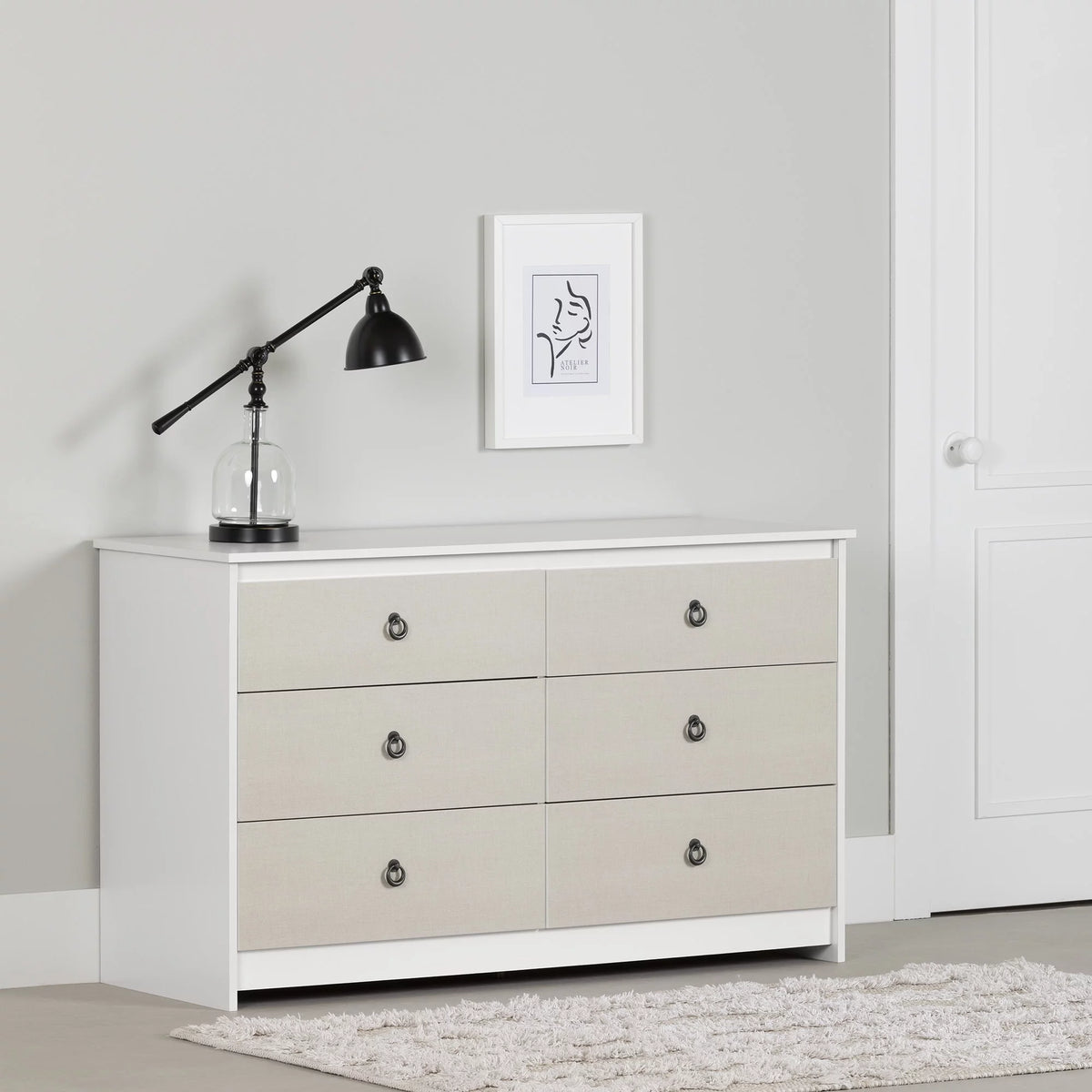 White Coastal Dresser C7185