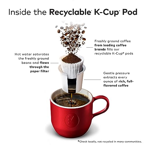 Half Caff Medium Roast Coffee Pods, 32 Count L196626