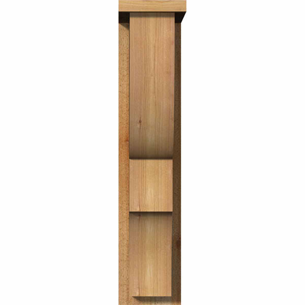 Ridgewood Rough Sawn Corbel with Backplate, Western Red Cedar W173450