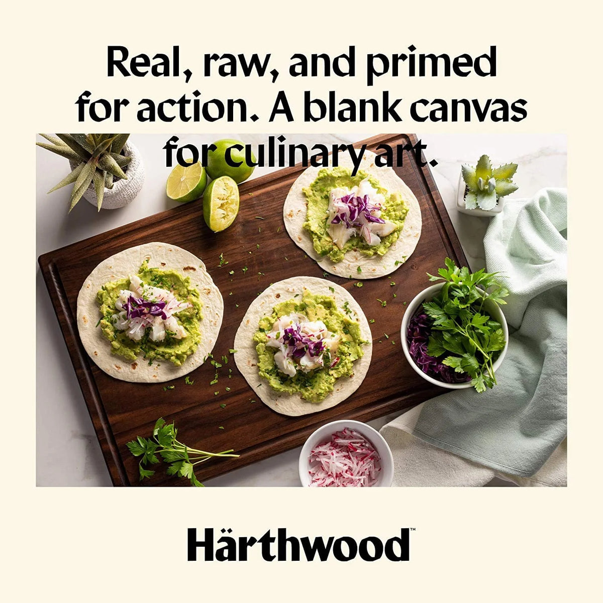Walnut Wood Cutting Board with Juice Groove, 12" round B64938