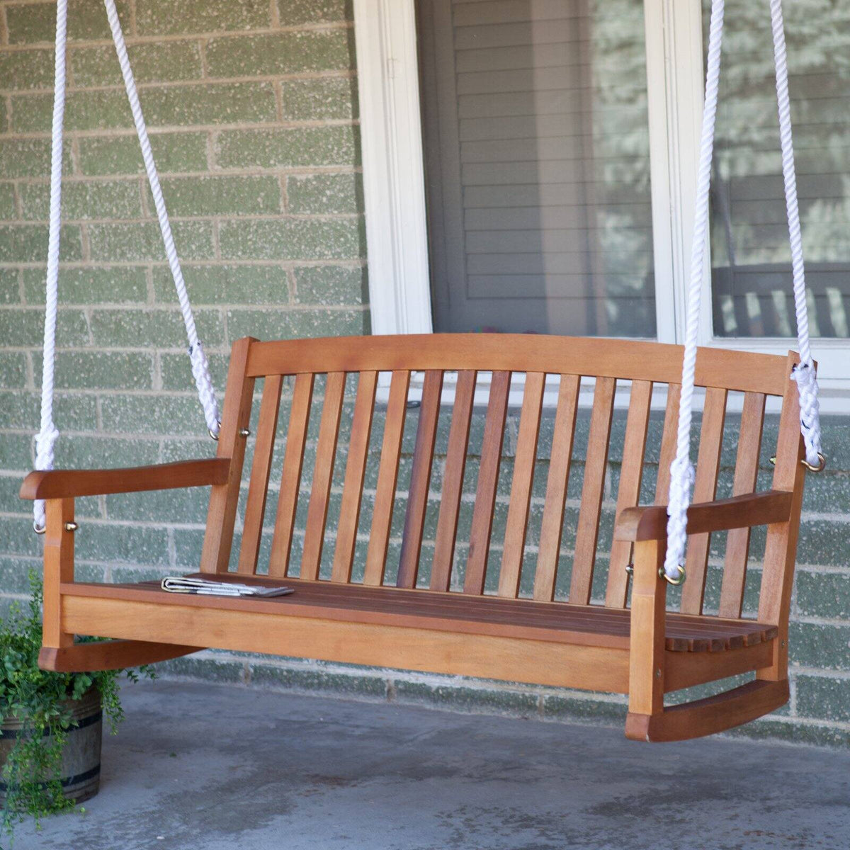 Porch Swing with Curved Back L48532