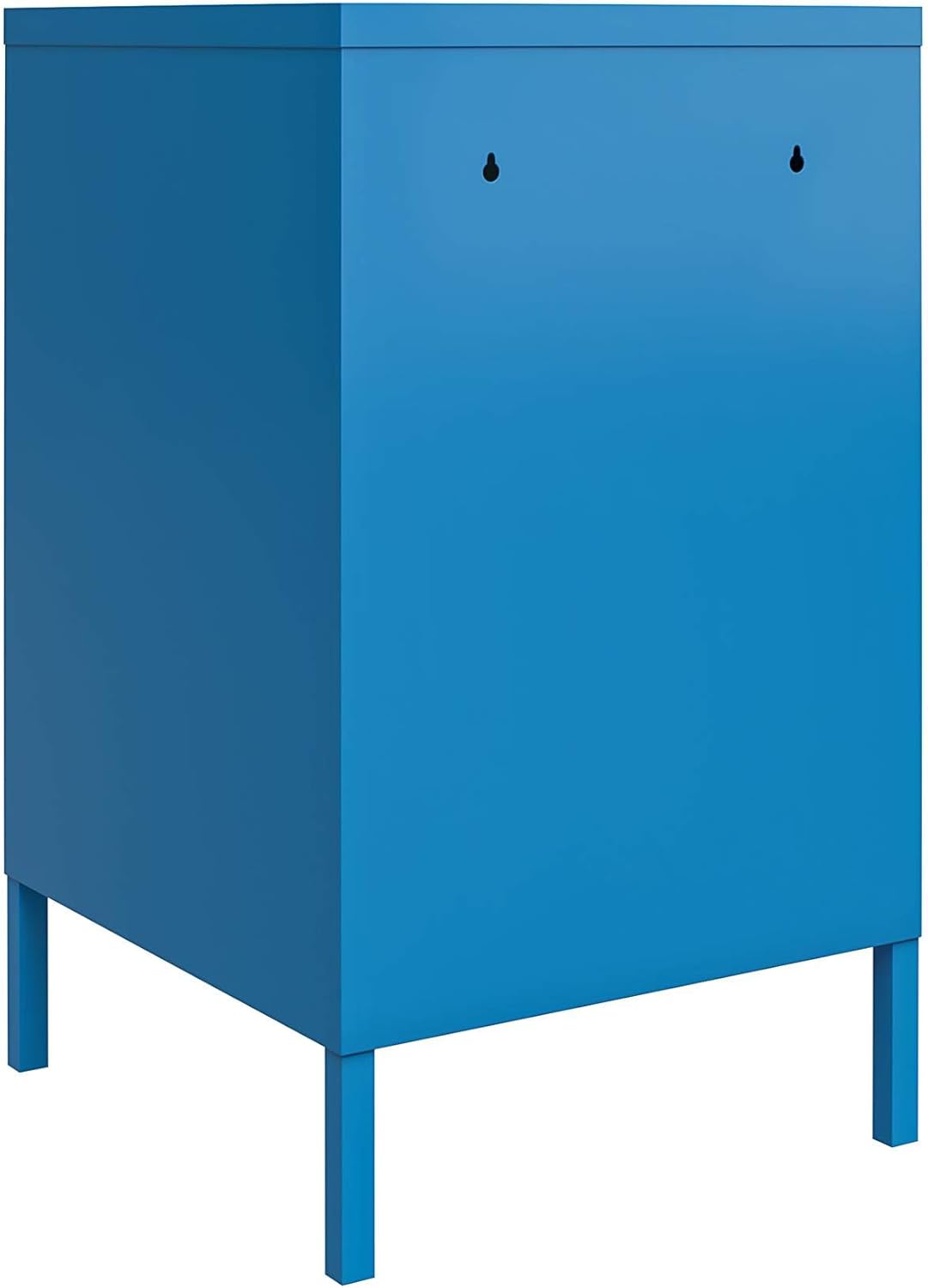 Blue Metal End Table Z937