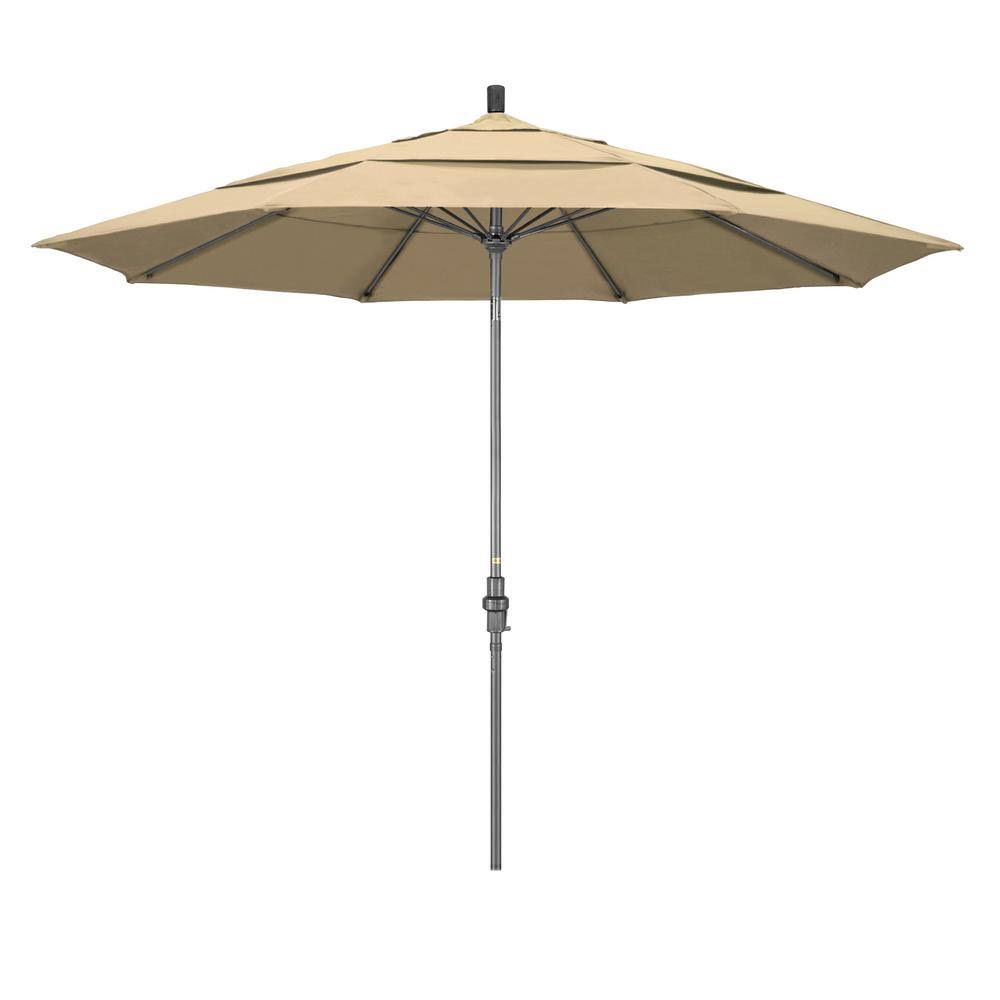11' Patio Umbrella with Aluminum Pole Fiberglass Ribs H98694
