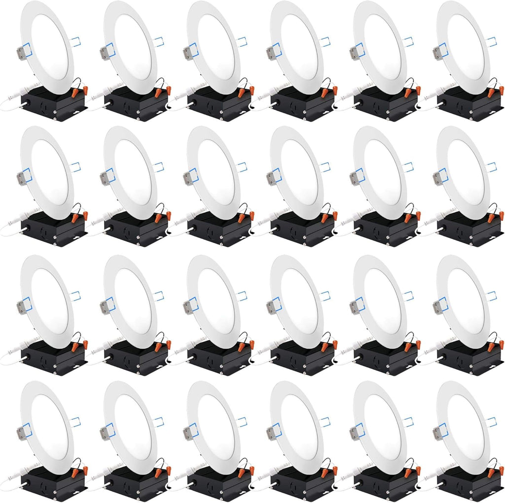 24 Pack 6 Inch Ultra Thin LED Recessed Ceiling Lights T46417