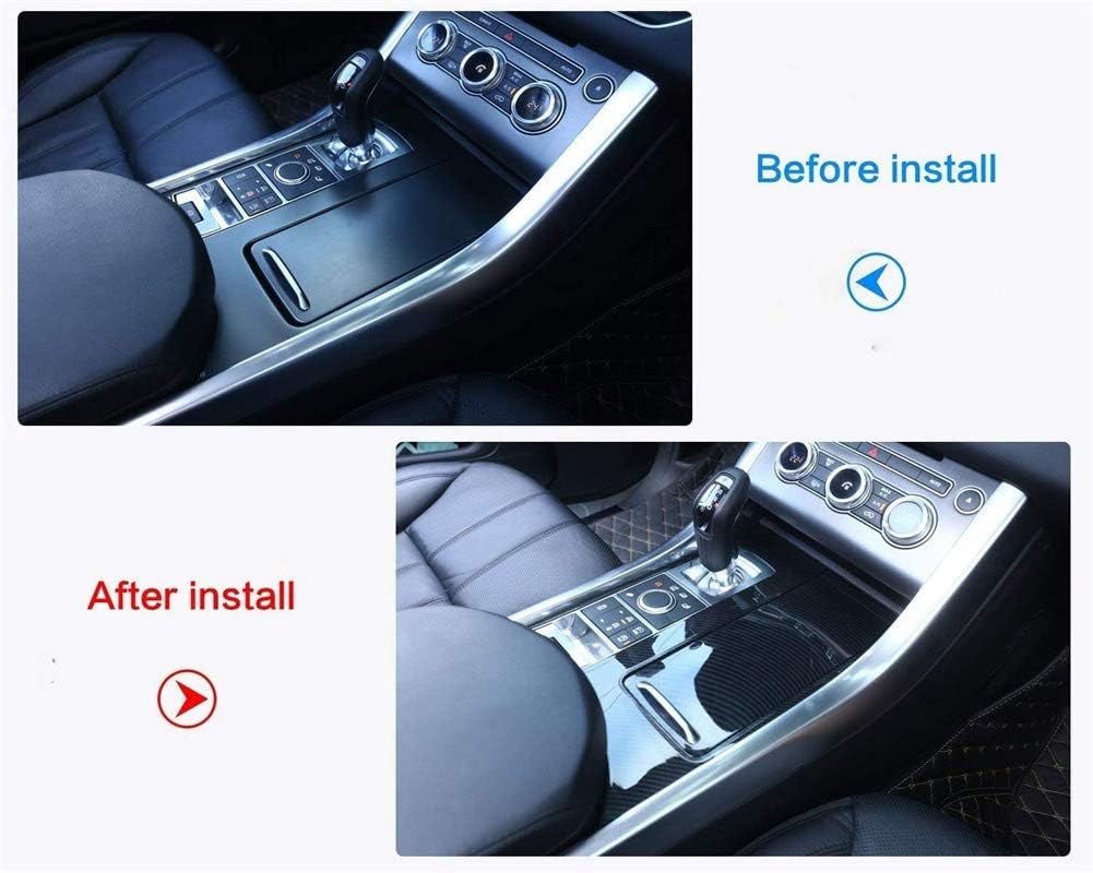 Carbon Fiber Style ABS Plastic Center Console Panel Cover Trim U8930
