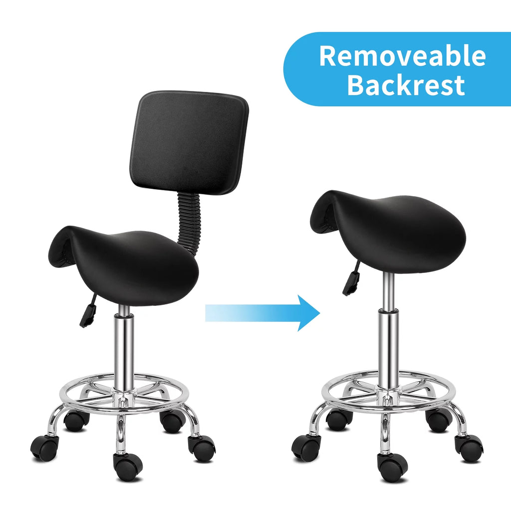 Adjustable Rolling Saddle Stool U618