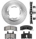 8 Lug Brake Disc Rotors with Metallic Brake Pads M971
