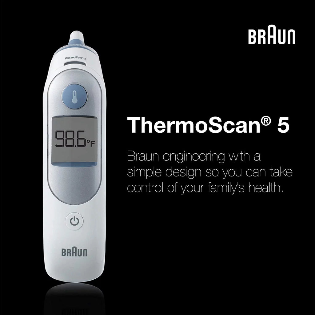 Ear Thermometer Digital Display All Ages White J888127