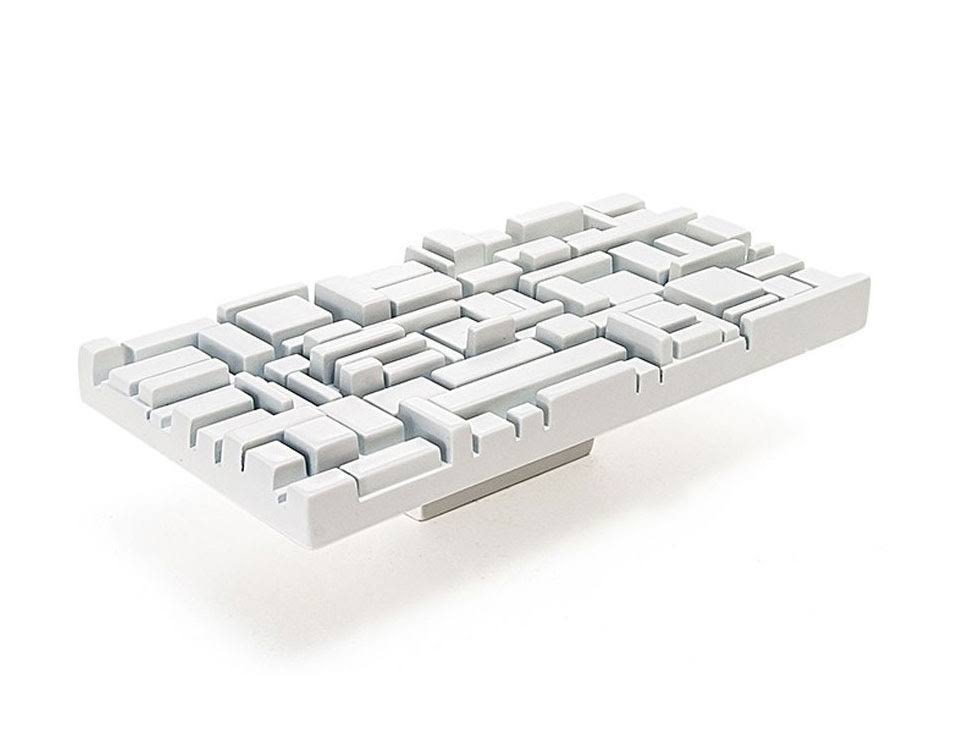 White Rectangular Cabinet Pull T287952