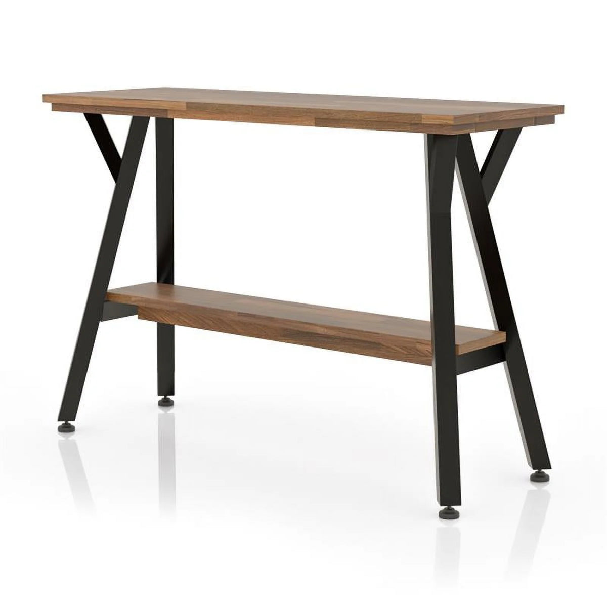 Wood 1-Shelf Console Table in Matte Black L9380