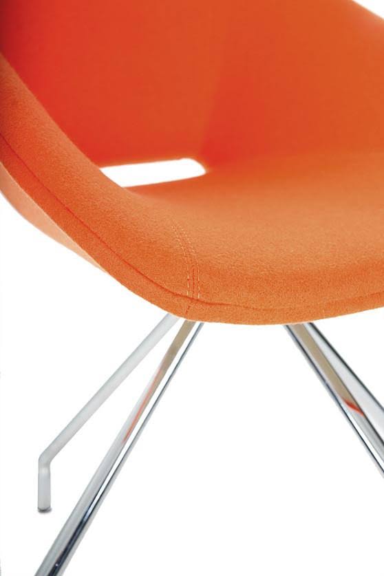 Orange Camira Wool Swivel Chair Y66618