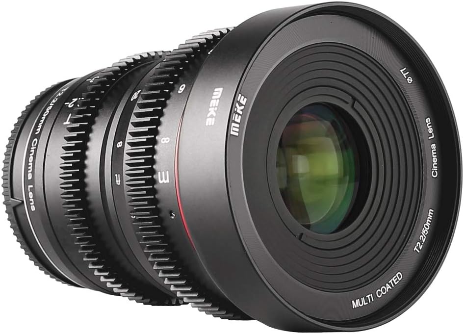 50mm T2.2 Manual Focus Wide-Angle Cinema Lens for M43 Micro Four Thirds MFT Mount Cameras P8549
