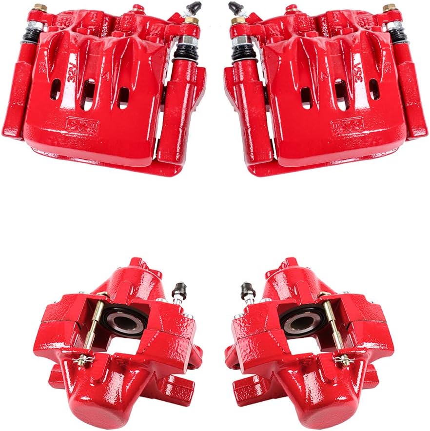 Red Coated Calipers and Hardware Brake Kit R63081