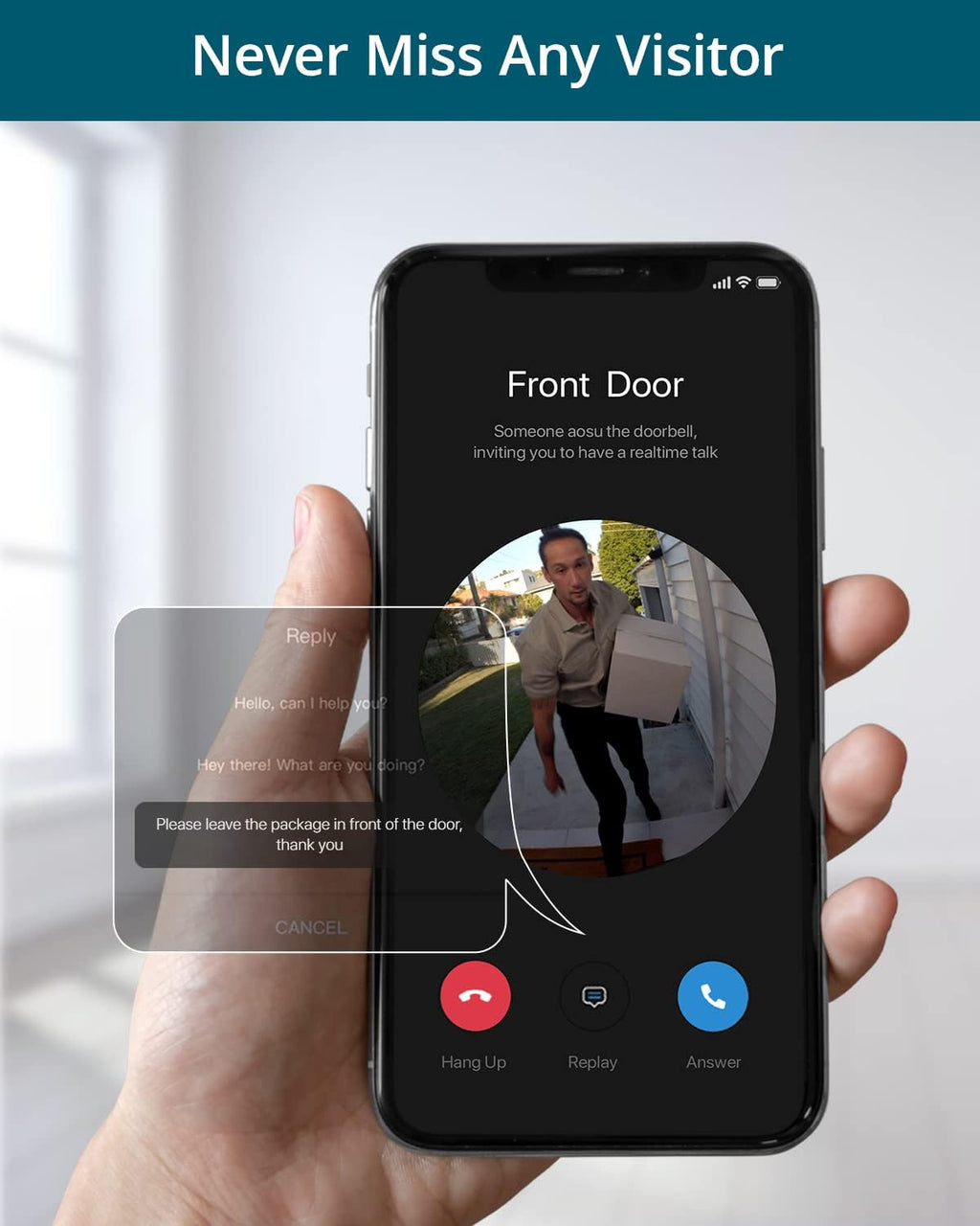 Wireless 2K Battery-Powered Video Doorbell K388