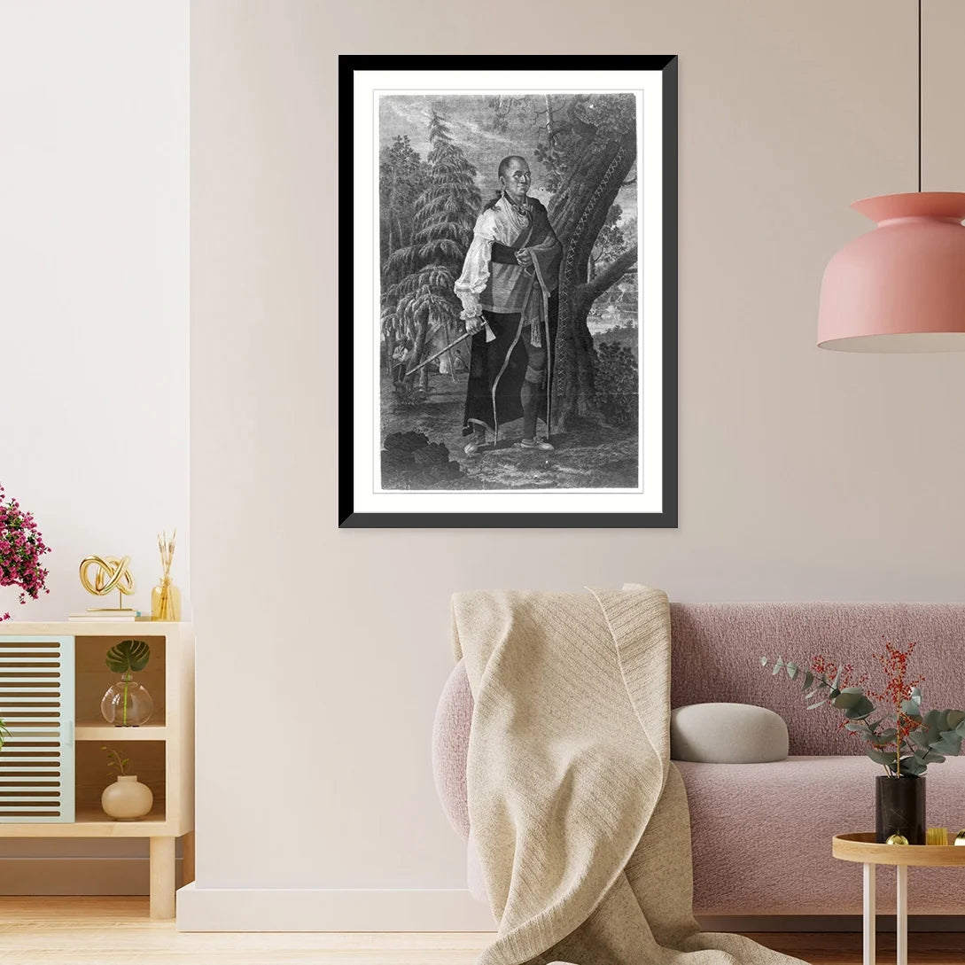 Framed Print Portrait of Hendrick Mohawk chief N166120