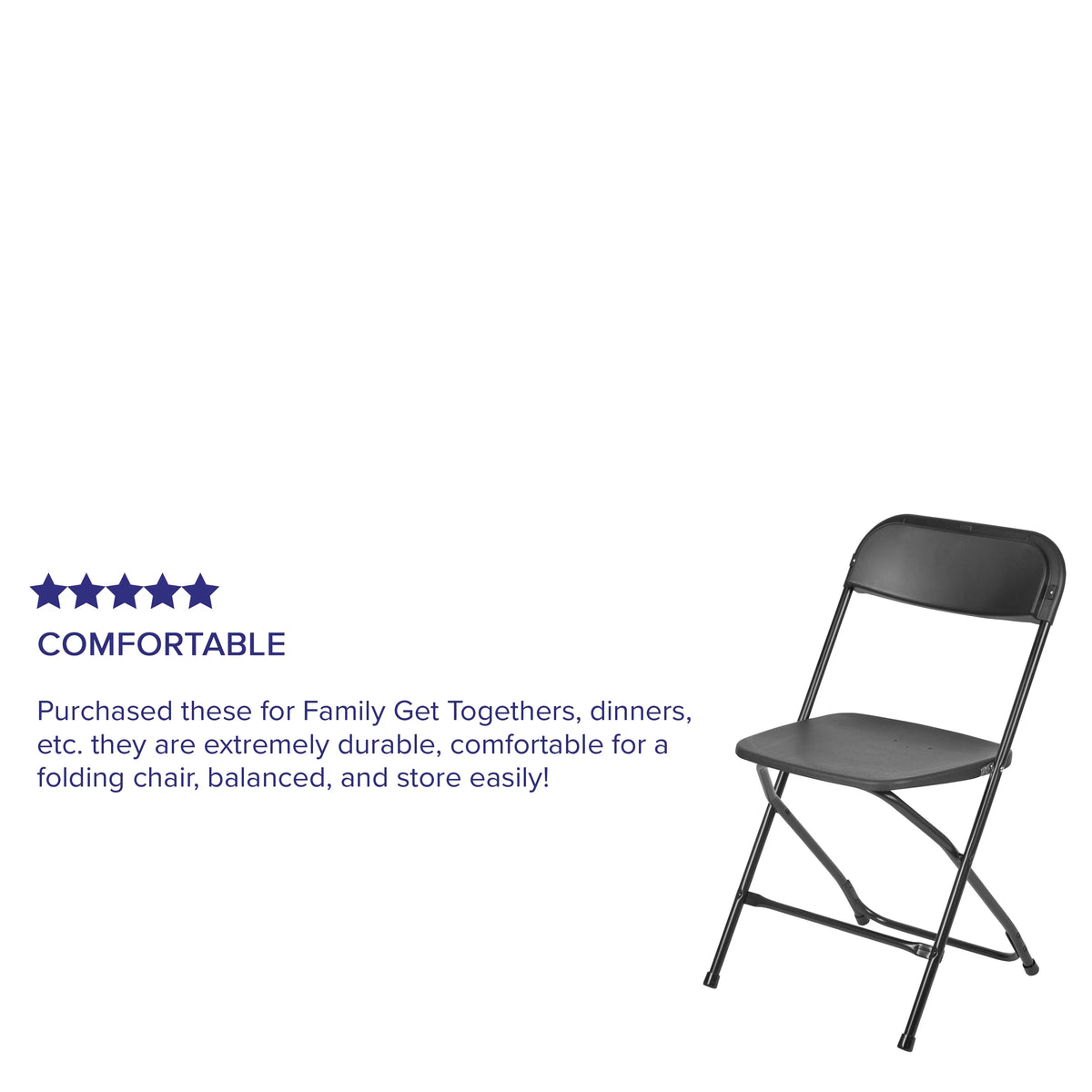 Black Plastic Folding Chair 2 Pack P692