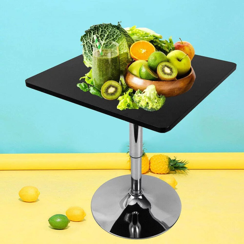 Black 360° Swivel Square Adjustable Bar Table I516716