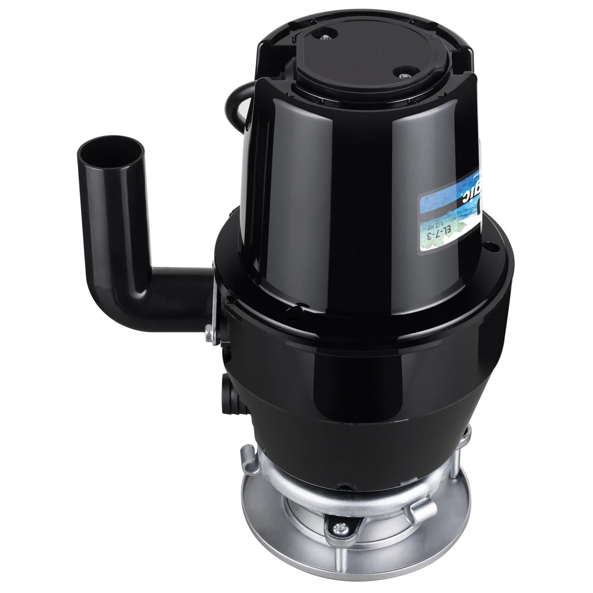 1/2 HP Garbage Disposal with Brushed Nickel Sink Flange I94428