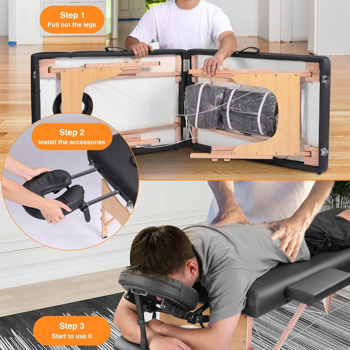 Portable Massage Table with Carrying Case M839