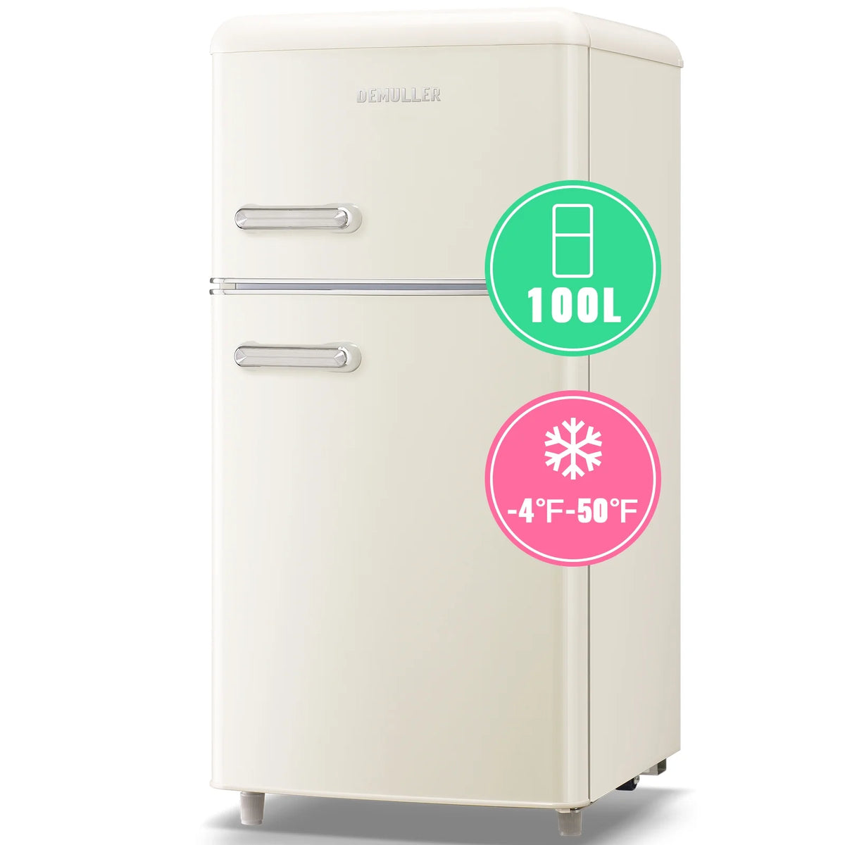 3.5 Cu. ft Double Door Mini Fridge T507