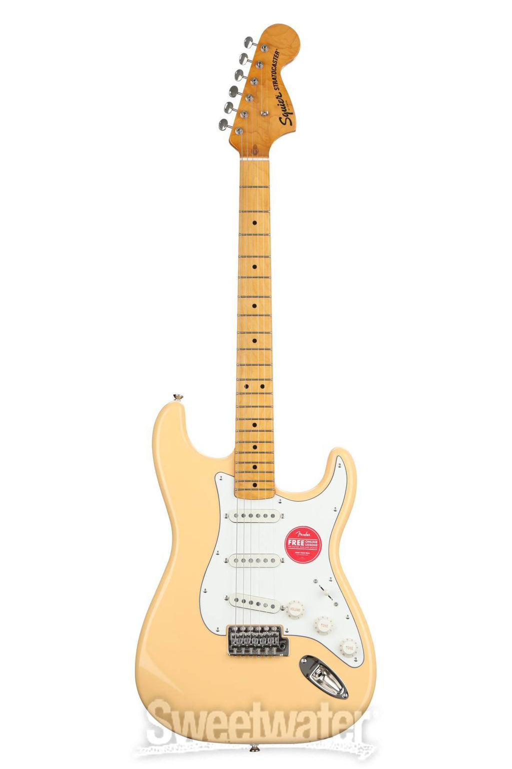 Vintage White Stratocaster Guitar N850026