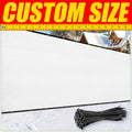 White Fence Privacy Screen Windscreen with Grommets Q6121