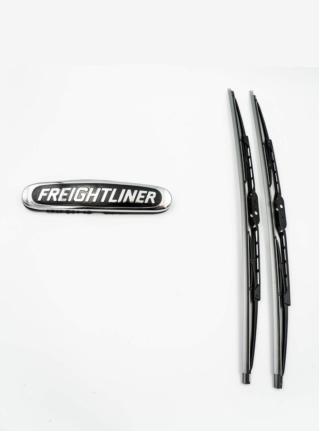 Chrome Bumper with Fog Light hole, Fog Light Pair, License Holder, 2x Windshield Wipers, 3x Face Masks X1613