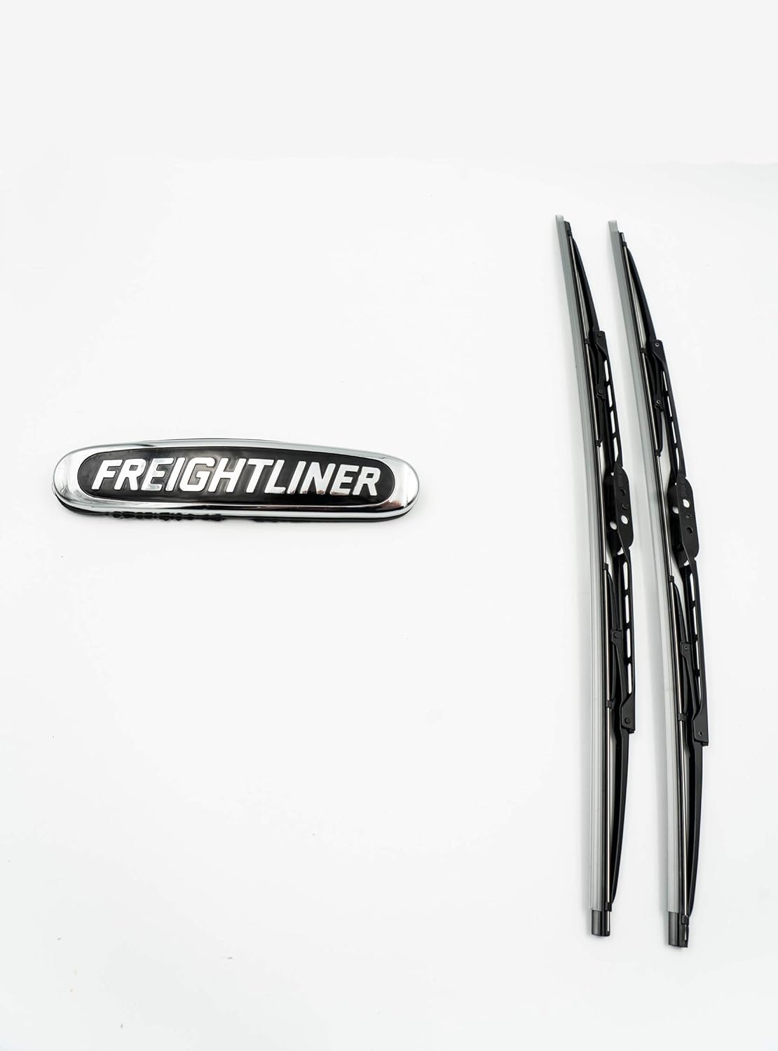 Chrome Bumper with Fog Light hole, Fog Light Pair, License Holder, 2x Windshield Wipers, 3x Face Masks X1613